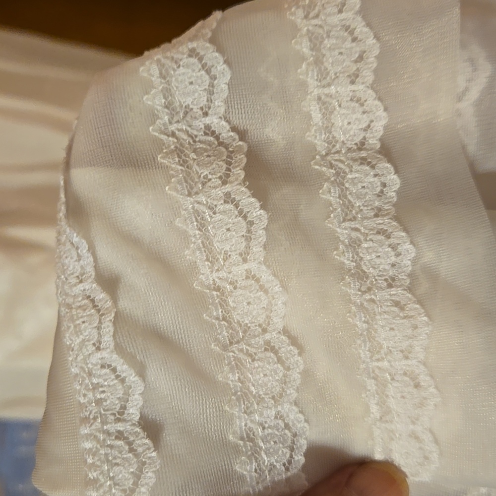 White Lace Trim Slim 5X: 4/5XA - Picture 5 of 7